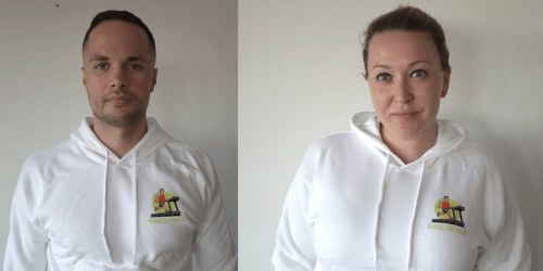 Casper en Charlotte van team Hardloopband